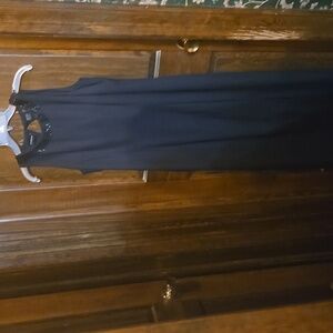 Liz Claborne Night Elegant Black Maxi Dress NWOT